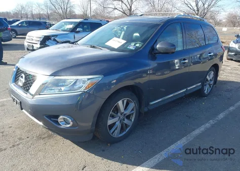 2013 Nissan Pathfinder Platinum z USA, uszkodzony, nr VIN 5N1AR2MM3DC647124
